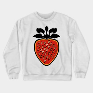 Single Strawberry Heart Berry Indigenous WAWEZHI CANADA Crewneck Sweatshirt